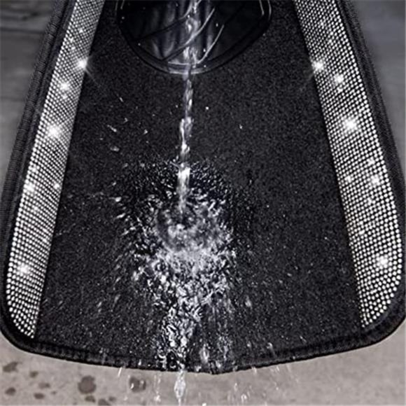 Shining Rhinestones Carpet, Bling Crystal Diamond Sparkly Glitter Car Floor Mats - Picture 6 of 6